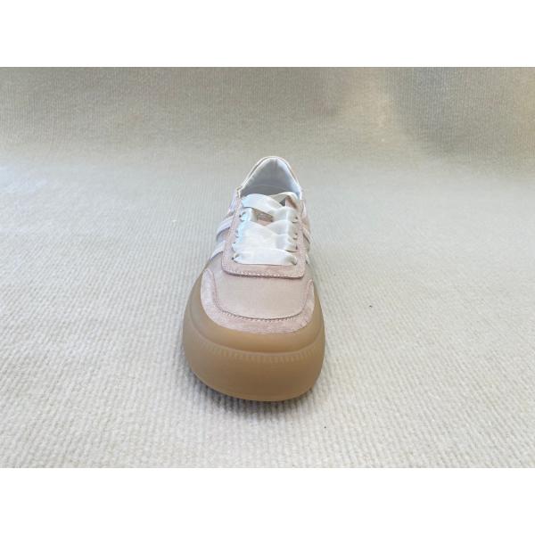 Women casual satin espadrilles sneakers with geneiun leather soft-soled and silk ribbon