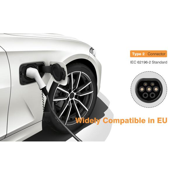 1 / 3 Phase EV Charging Cable Type 2 to Type 2 22kW 7KW Electric Car Charging Connector