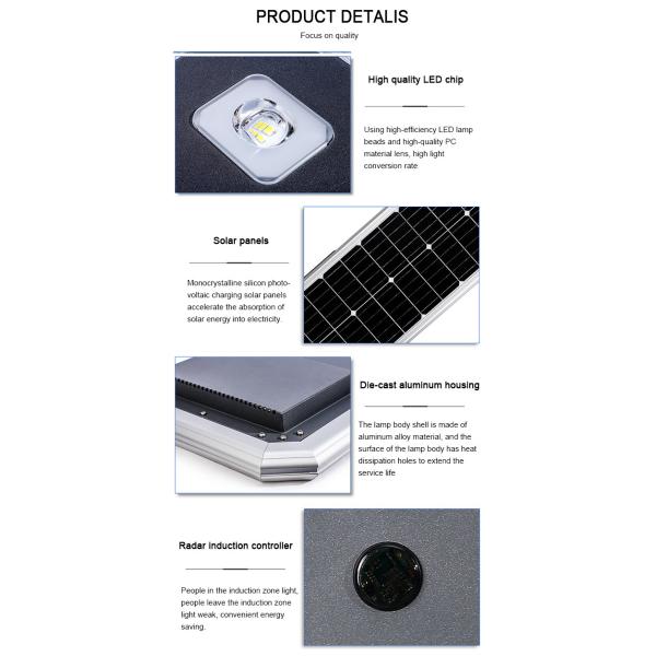 Multi Power Solar LED Street Lamp Super bright with Remote For gardens