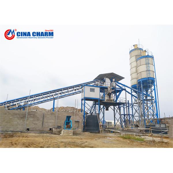 Hzs60 Belt Type RMC Batching Plant Js1000 Welded Type 150T Cement Silo