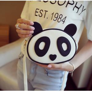 Japan and South Korea female new winter shoulder bag cute cartoon panda diagonal