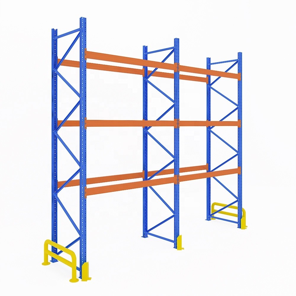 Quality 800-1500mm Depth Warehouse Storage Heavy Duty Pallet Racks with Front and End Protector for sale