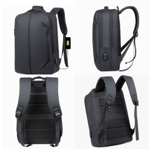 Daily Unisex Fashion Lightweight Black Anti-Theft Waterproof Laptop Backpack