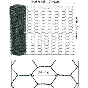 30mmx30mm PVC Coated Hexagonal Chicken Wire Mesh