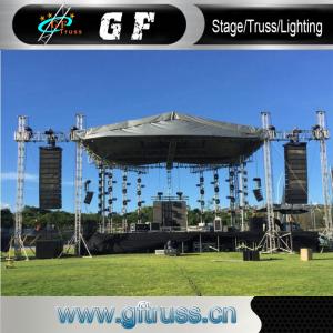 China Anti Rust Aluminum Party Tent Curved Roof Truss System Oxford 60m Width on sale