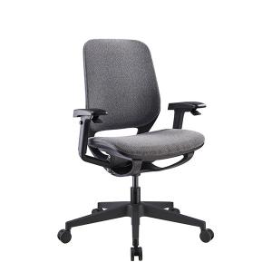 Dark Grey Mesh Fabric Furniture Staff Seating Ergonomic Office Chair