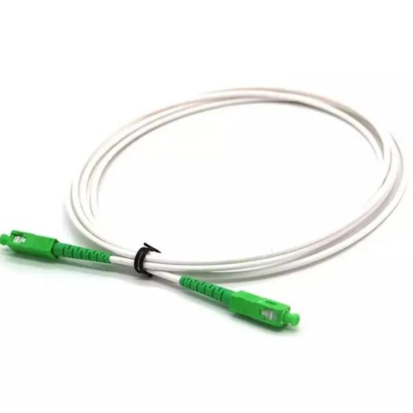 2mm 3mm FTTH Pigtails LSZH White Fibre Optical Cable G652D G657A SC/APC Fiber Optic Patch Cord