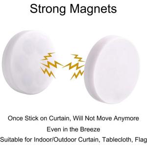 Reusable Industrial Magnet Shower Curtains Weights with Strong Magnetic Buckle