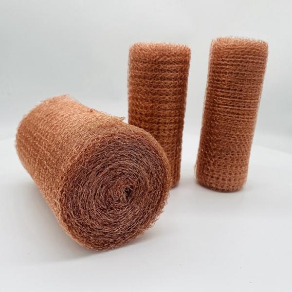 Buy 3m 6m 10m 15.2m Copper Knitted Wire Mesh Rodent Control For Control Snails at wholesale prices