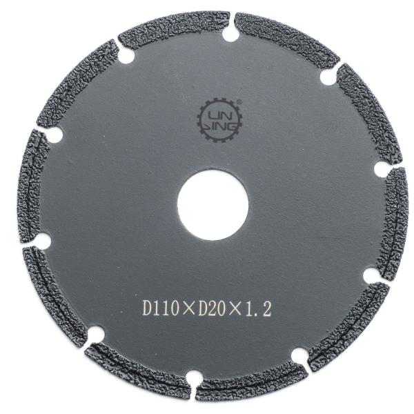Buy D110*D20*1.2 Diamond Cutting Disc Vacuum Brazed for Precise Stone Concrete Cutting at wholesale prices