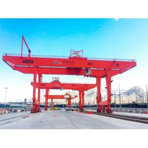 45T Rail Mounted Container Gantry Crane Double Girder With Hoist