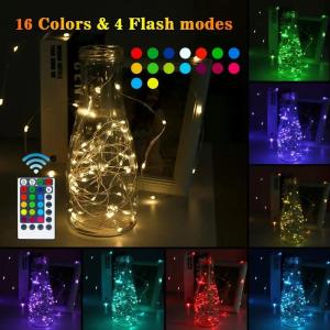 20m Led Fairy Lights Color Changing String Lights Portable Waterproof
