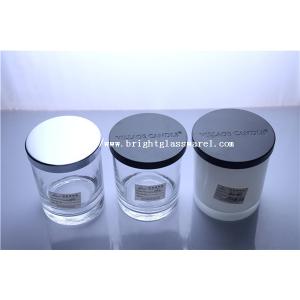 wholesale glass candle holder with lid
