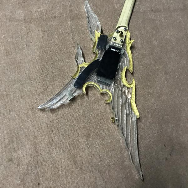 LED acrylic electric guitar ebony fingerboard acrylic body Music instruments