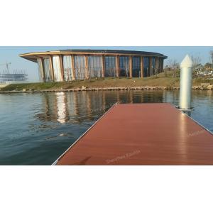 Quality Marina Boat Aluminum Floating Docks Flexible Movement Pile Guide Pontoon for sale