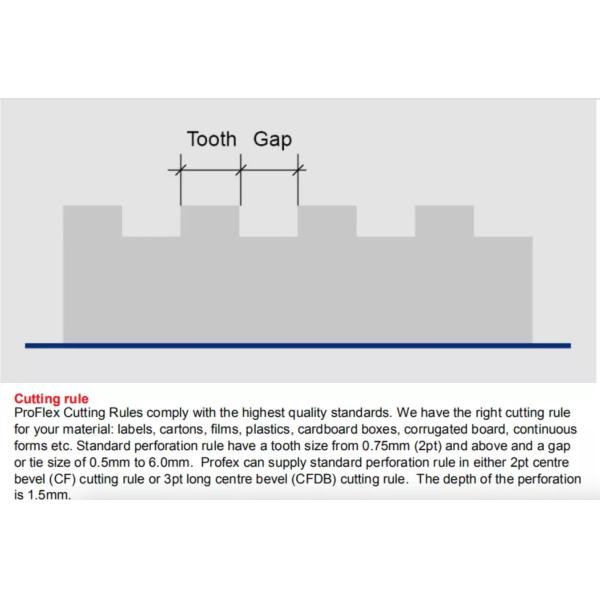 Wholesale Perforating Rule Die Blades Die Cutting Rule Steel Cutting Die Cutting Creasing Knife