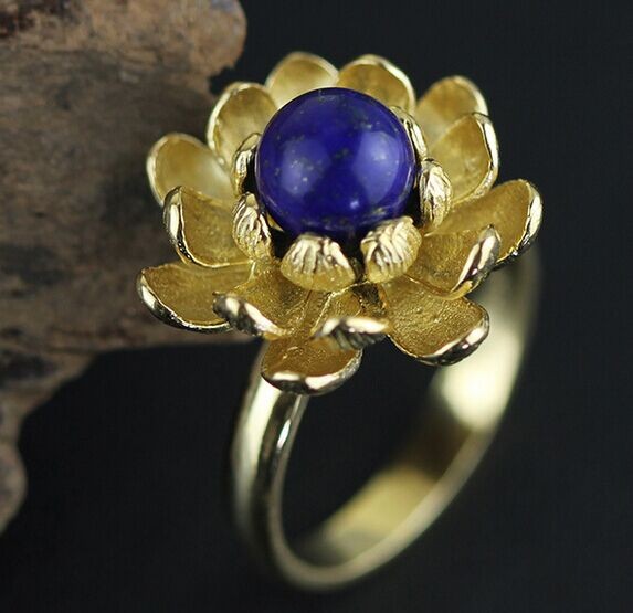 925 sterling silver natural freshwater pearls, beautiful three-dimensional lotus