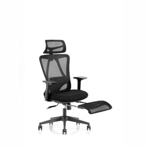 W710D700H1120-1280MM Stainless Steel Office Recliner Chair with Footrest and