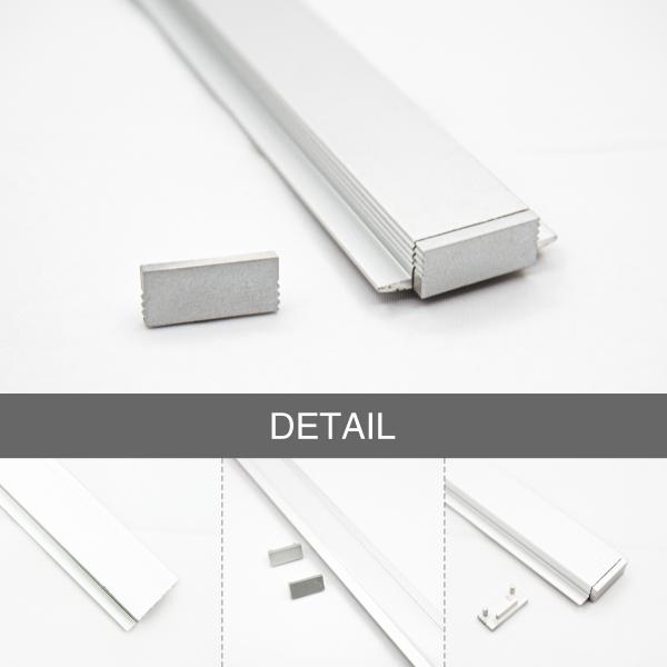 25*7mm LED Linear Light 3M Recessed LED Aluminium Profile Light 3000mm