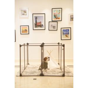 Removable Foldable Clear Puppy Metal Fencing For Pets Playing