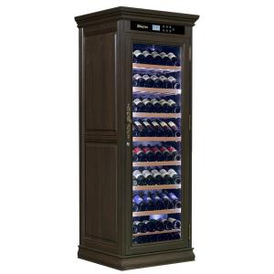 Wood Frame Drinks Refrigerator Freestanding Kitchen Wine Cooler Cabinet