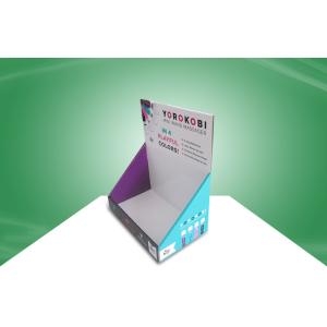 Recyclable Cardboard Countertop Display Rack Foldable UV coating