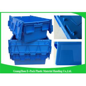 600 * 400 * 315mm Plastic Attached Lid Containers Stackable And Nestable PP