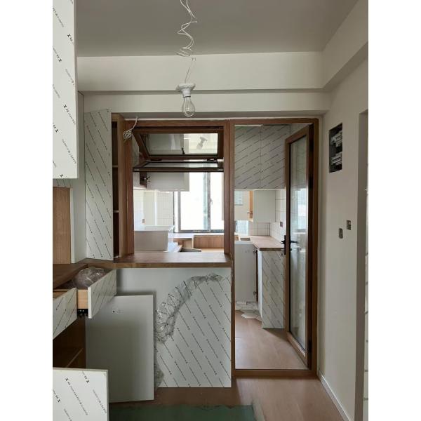 DERCHI Fold up Black Aluminium Bifold Windows Double Glazed Glass Balcony Vertical Folding Window