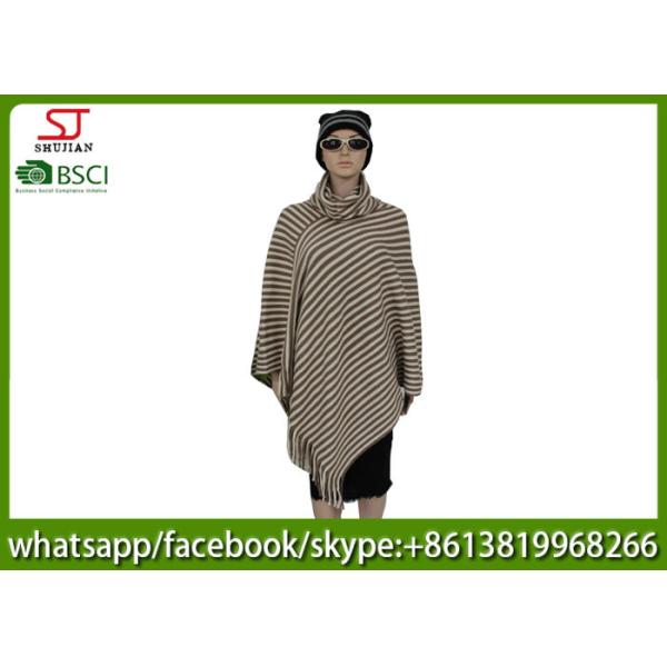 390g 100*90cm 100%Acrylic knitting jacquard tassel snood linking clothes waistcoat best price factory keep warm
