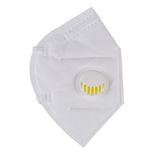 China White Color Folding FFP2 Respirator Mask Hanging Ear Type For Public Place on sale