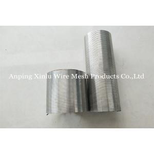 Quality Stainless Steel Johnson V Wire Screen Pipe 6&quot; Continuous Slot Flow Rate for sale
