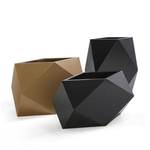 3.0mm Fashionable Polygon Brushed Stainless Steel Planters Home Indoor