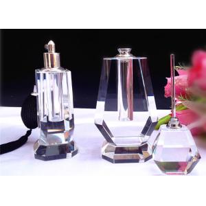 Custom Logo Home Decorations Crafts , Durable Women Perfume Glass Bottle Crafts