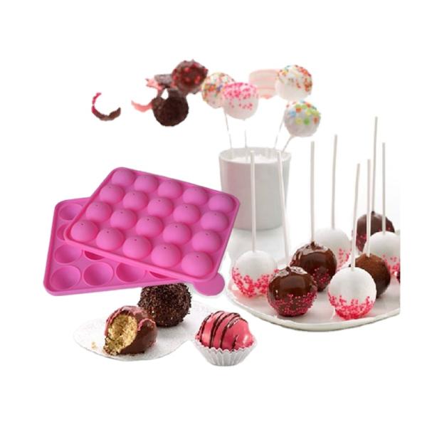 3D Round Silicone Lollipop Candy Molds Sustainable Custom Logo Eco Friendly