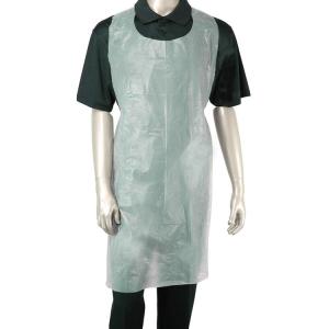 Eco Friendly White Plastic Aprons Disposable For Painting / Cooking