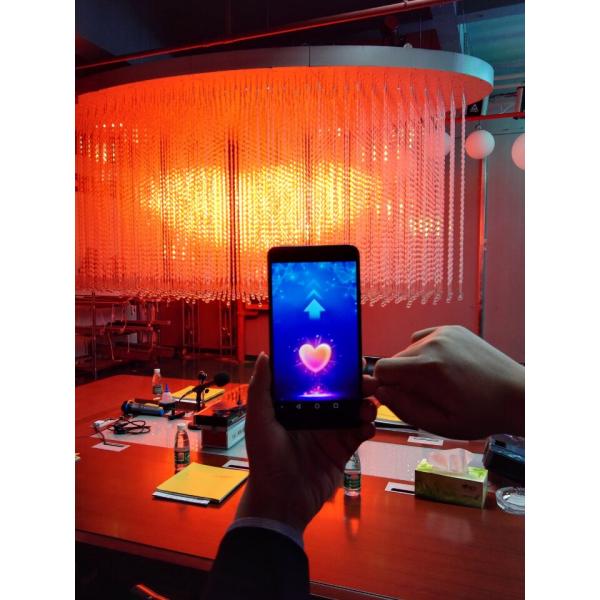 Outdoor Flexible Led Curtain 60Hz Led Transparent Screen