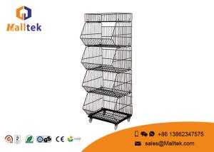 Quality Multilayer Stackable Wire Baskets Unique Stackable Wire Storage Bins for sale