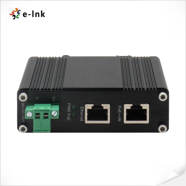 Gigabit Ethernet PoE Power Splitter 70W 36VDC Output 802.3 Af / At / Bt PoE++
