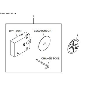 Quality ATM Machine Parts STANDARD LOCKS 009-0022660 445-0744803 for sale