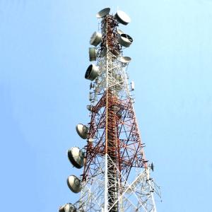 Easy Erected Steel Cellular Communication Tower Galvanized Steel Lattice Mast