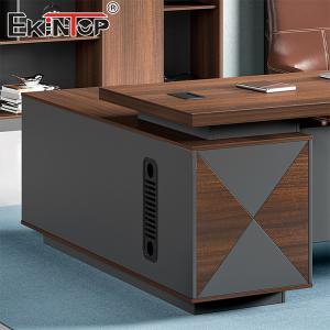 Classic Style Walnut Executive Office Desk Large Desk With Drawers