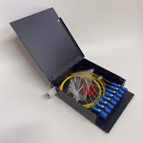 19 Inch Indoor Rackmount Fiber Optic Terminal Box with 24 Ports and Drawer Type Design