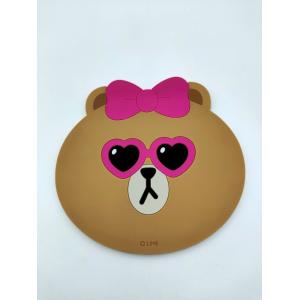 Fashion Design Soft Silicone Toys Drink Coasters Bear Shape Molding