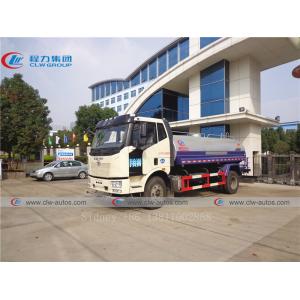FAW 10CBM Water Bowser Truck With Q235 Carbon Steel Tank