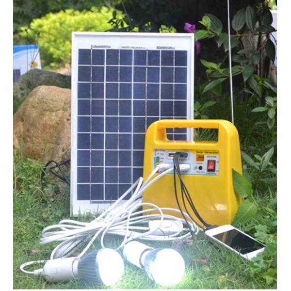 10W Solar Powered Lights DC AC Inverter 12V Lead Acid Battery Long Lifespan