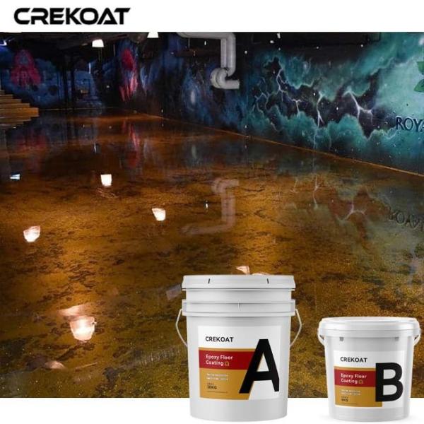 Buy Lava Brown Metallic Epoxy Floor Coating Seamless Transparent at wholesale prices
