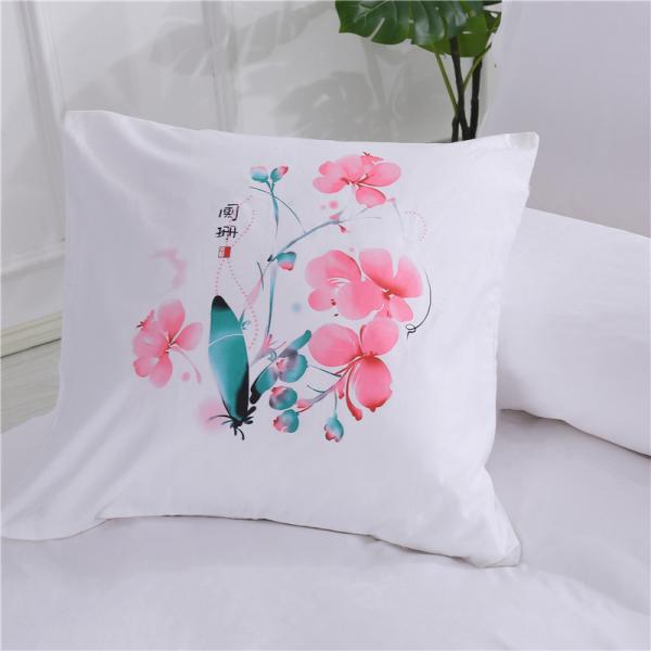 173 * 118 Fabric Density Pure Cotton White Chinese Bed Sheets and Quilt Covers