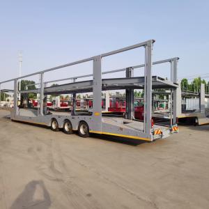 24hour Online Service 3 Axle Frame Type Upper and Lower Platform Car Transport