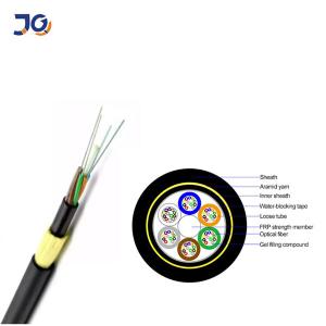 China 12 Cores Outdoor Fiber Optic Cable Stranded Loose Tube For Overhead on sale