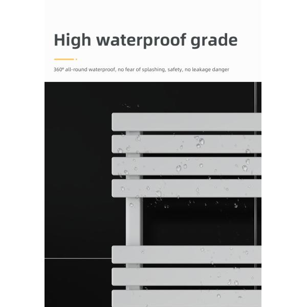 Carbon Steel Bathroom Electric Heated Towel Rail with Towel Heaters and Heating Element